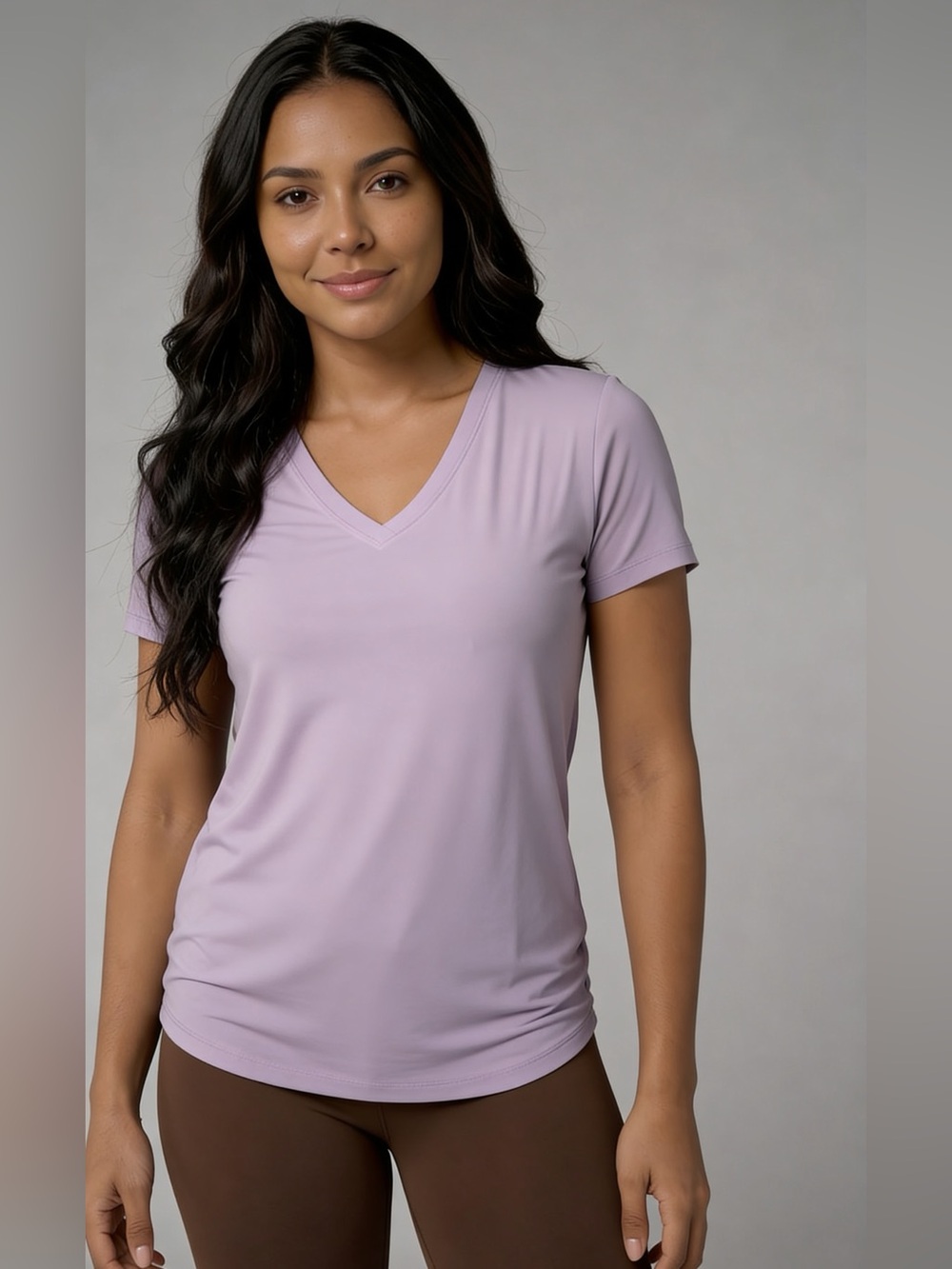 No Boundaries Light Lavender Performance Top